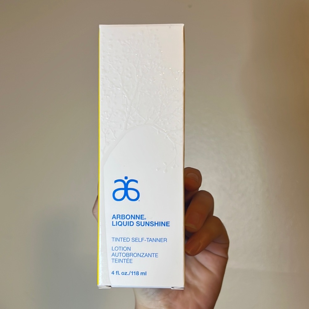 Arbonne tinted self tanner!
